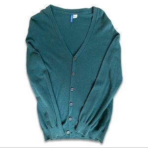H&M Divided Forest Green Cardigan